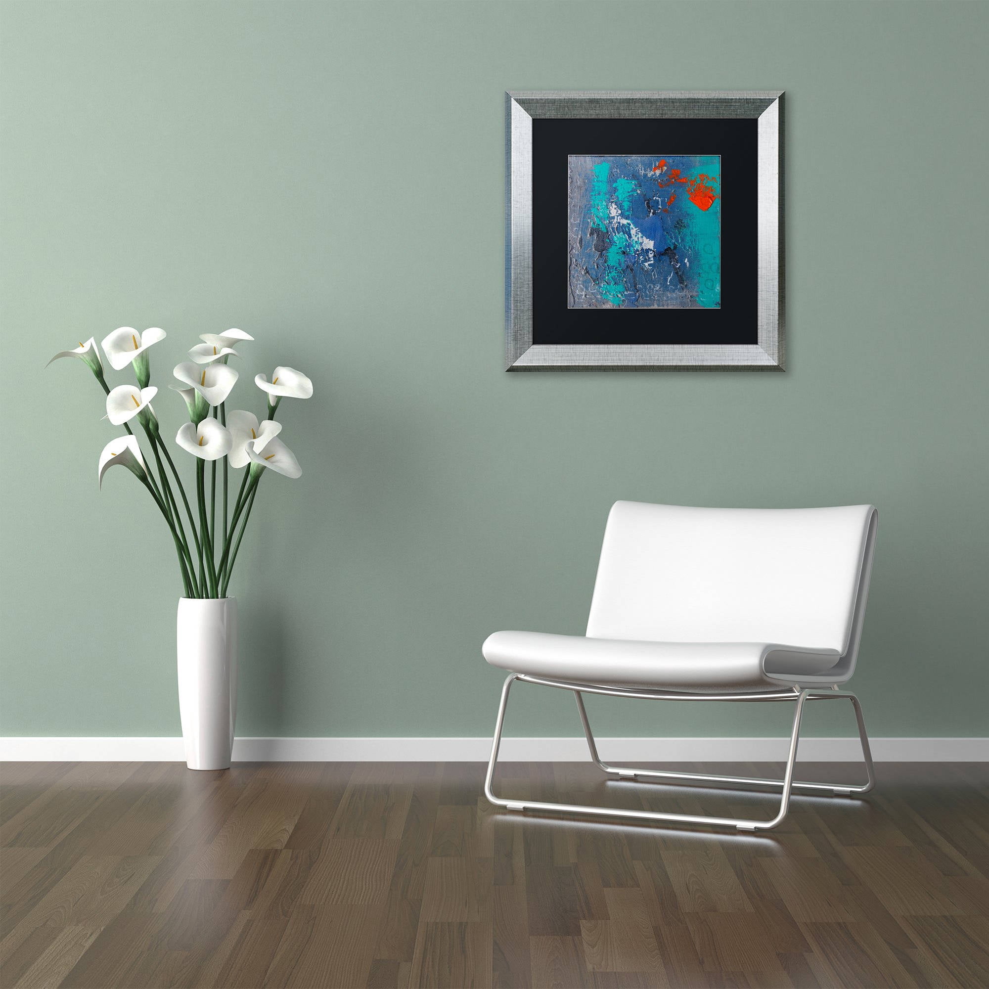 Trademark Fine Art 'Mistake' Canvas Art by Nicole Dietz, Black Matte, Silver Frame