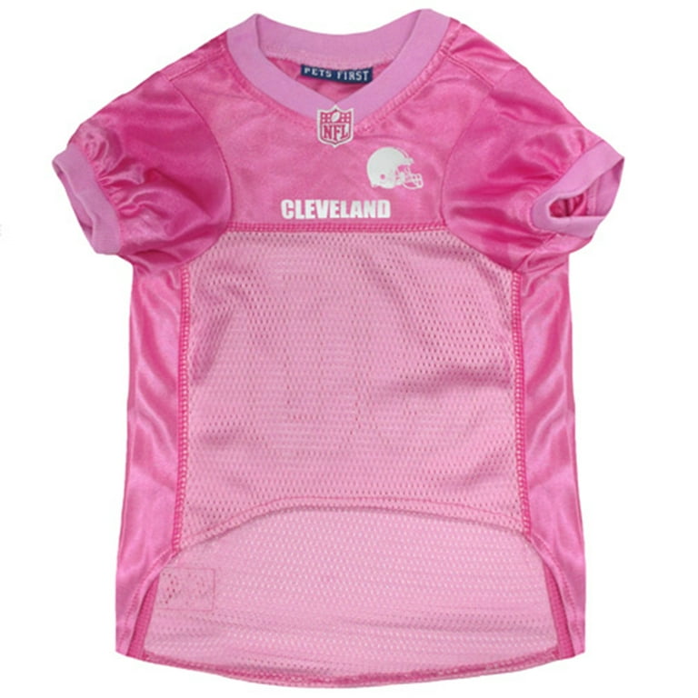 Pets First NFL Cleveland Browns Pink Jersey for DOGS & CATS