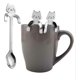 thumbnail image 4 of Jinyi Less Steel Spoon, Tea Spoons Cute Cat Ice Cream Spoons Stirring Spoon Cake Dessert Spoon Cutlery Set For Cafe Latte Espresso H, 4 of 5