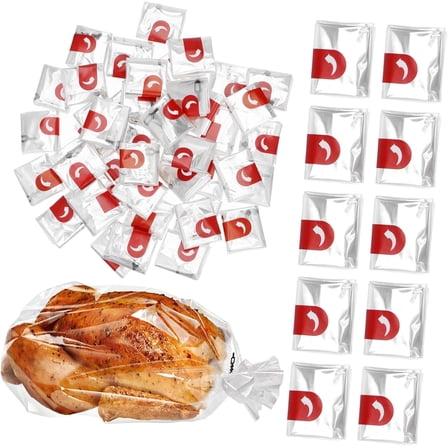 50Pcs Oven Roasting Bags Pet High Heat Resistant Cooking Bags for Turkey Chicken Sandwiches Oven Microwave Grill Use