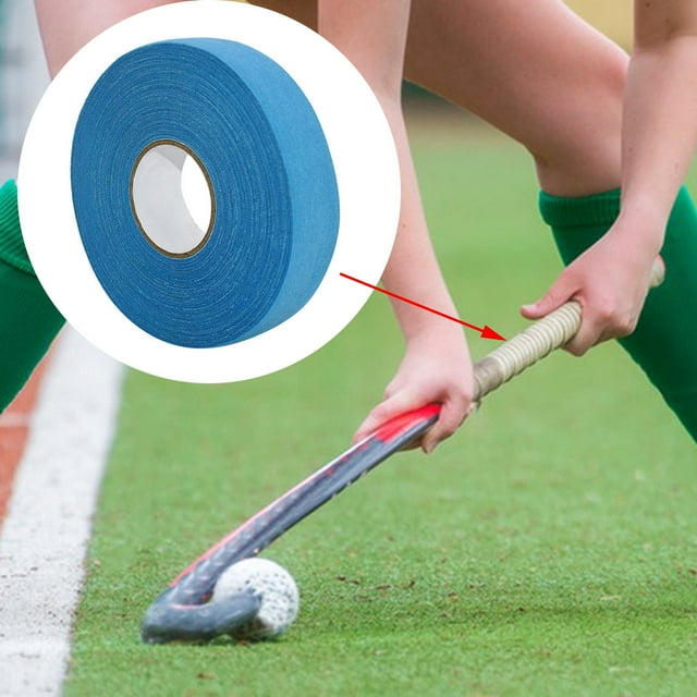 Cinta de tela para Hockey sobre hielo de 25M, envoltura antideslizante, cinta de bate de agarre cómodo, cinta de calcetín de Hockey resistente al DYNWAVEMX Envoltura de hockey sobre hielo