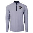 thumbnail image 2 of Men's-Cutter & Buck  Navy Philadelphia Union Big & Tall Virtue Eco Pique Micro Stripe Recycled Quarter-Zip, 2 of 3