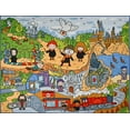 thumbnail image 2 of KC Cubs Activity Educational Rug Carpet Polypropylene Low Pile with Latex Rubber Backing, 2 of 10