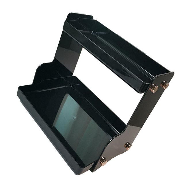 Multifunctional Double Layer Desktop Storage Rack, Compact and Portable Organizer for Office and Dormitory, Ideal for Makeup and Office Supplies