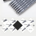 thumbnail image 5 of Sta8050 Precision Line Pens 0.05-0.8mm Tip Set Archival Ink Drawing Pens for Artists Illustrators and Adult Coloring Books, Smudge-Proof Pigmented Ink for Technical Sketching, 5 of 6