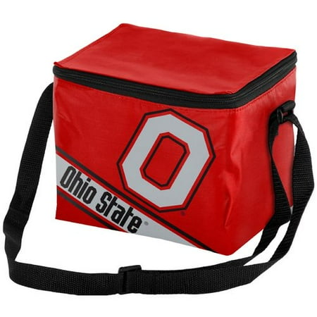 - Forever Collectibles Big Logo Stripe 6 Pack Cooler, Ohio State Buckeyes