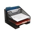 thumbnail image 3 of Mind Reader Organisateur de Bureau en Maille, 5 Compartiments, Noir, 3 of 7