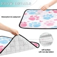 thumbnail image 4 of RMDQTR 2Pack Set of Medium and Large Pet Potty Pads Reusable Ultra-Absorbent Pet Training Pads Leak-Proof Pet Pads Plush Dog Paw Print Pattern, 4 of 7