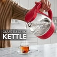 thumbnail image 5 of OVENTE Electric Kettle, 1.5L Borosilicate Glass Countertop Water Heater and Boiler for Coffee or Tea, BPA-Free, Auto Shut-Off, Boil-Dry Protection, Removable and Washable Spout Filter, Red KG83R, 5 of 8