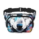 thumbnail image 1 of Balery Cool Colorful Wolf Mochila Cinturón para Mujeres y Hombres, Bolsa de Cintura Impermeable de Doble Capa con Correa, 1 of 9