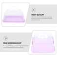 thumbnail image 3 of BRIGHTFUFU Portable Cake Box Violet Transparent For Birthday Party 1Pc, 3 of 5
