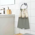 thumbnail image 3 of Yayeee 2 Pack Hand Towels for Bathroom 100% Cotton 16" x 28" Soft Absorbent Kitchen Towel, Gray Snowmen, 3 of 7