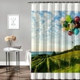 thumbnail image 2 of balloons  Bathroom Decor Set , multi size Colorful Luxurious Graphic Print Polyester Fabric Fashion Bathroom Decor Sets with Hooks  Bathroom Shower Curtain Set  shower curtain for bathroom, 2 of 7