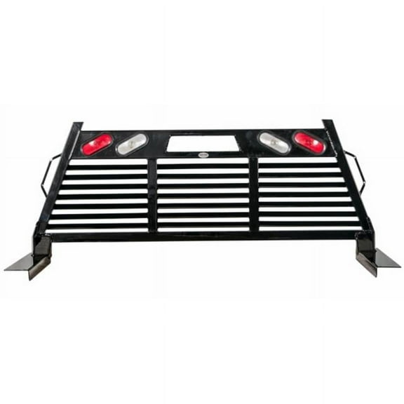 Frontier Truck Gear  Headache Rack with Lights for 2007-2013 Silverado & Sierra 1500 Full Louvered Heavy Duty