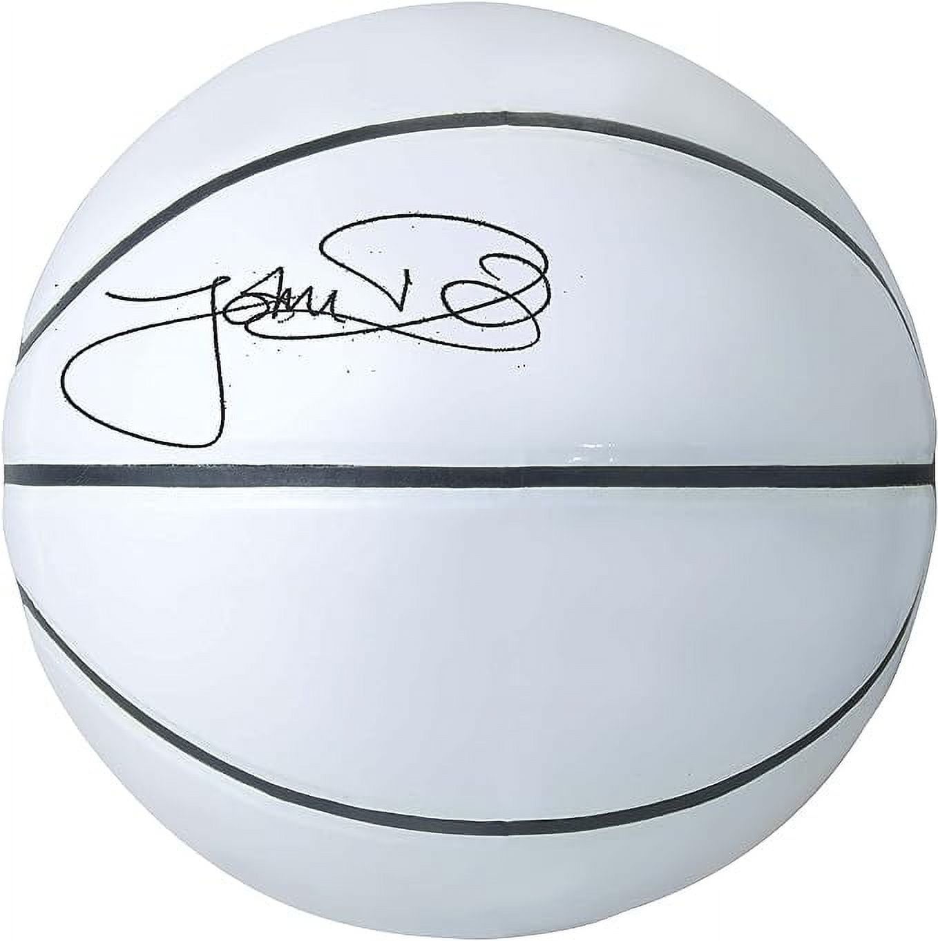 Murray Sporting Goods Autograph Basketball with Stand - Four Panel Signature Ready Display Memorabilia Autographic Basketball Regulation Size 29.5"