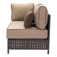 thumbnail image 5 of HomeRoots Furniture 249252 35.4 x 52.4 x 31.5 in. Left Lhf Corner - Brown & Beige, 5 of 5