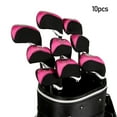 thumbnail image 6 of 10Pcs Waterproof Golf Iron Headcovers Set, Golf Club Head Covers Protector, Men Women Guard Fits All Brands Viewable Window Golf Accessories Pink, 6 of 10