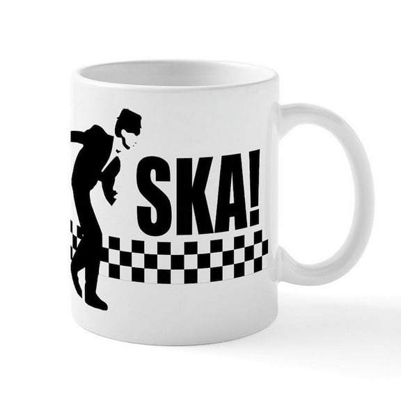 CafePress - Ska On! Mug Mugs - 11 oz Ceramic Mug - Novelty Coffee Tea Cup