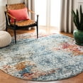 thumbnail image 2 of SAFAVIEH Luxor Joshua Abstract Distressed Area Rug, Ivory/Blue, 8' x 10', 2 of 5