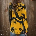 WXLWZYWL Halloween Cardigans for women 2024 Ghost Pumpkin Bat Spide Web