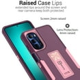 thumbnail image 4 of CoverON For Motorola Moto G Stylus 2022 Case, Military Grade Heavy Duty Full Body Phone Kickstand Cover, Violet Purple, 4 of 6