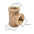 thumbnail image 2 of Thrifco 5317066 3/4 Inch Brass Tee, 2 of 2