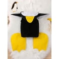 thumbnail image 3 of RUINIXCW Toddler Baby Halloween Penguin Costume Newborn Infant Girl Boy Halloween Animal Cosplay Outfit Penguin Shape Hooded Tops and Foot Covers Set, 3 of 9