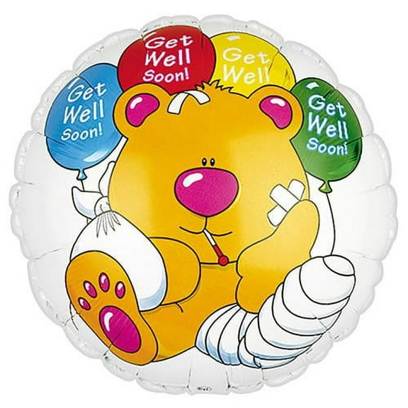 LOONBALLOON Get Well Balloons, 17″ BREWSTER GET WELL