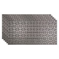 thumbnail image 1 of Fasade Trad 1 2ft x 4ft Vinyl Glue Up Ceiling Tile in Galavanized Steel 5pk, 1 of 2