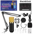 thumbnail image 2 of Podcast Condenser Microphone Equipment Bundle, Live Sound Card DJ Mixer for Studio Recording & Broadcasting, Mic Kit with Adjustable Suspension Scissor Arm, Shock Mount, 2 of 9