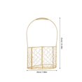 thumbnail image 2 of Decorative Iron Gift Basket for Home Use with Handle 1 Piece, 2 of 5