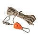 thumbnail image 1 of Colgador de cuerda de trinquete de polea seguro con mosquetón para toldo de jardinería 5m caqui Cola Cuerda de viento de tienda, 1 of 8