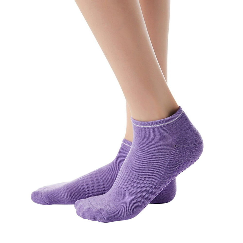 Non Slip Yoga Socks for Women AntiSkid Barre Fitness Socks with Grips