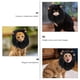 thumbnail image 3 of Disfraz de gato con cabeza de león, disfraz para mascota, disfraz para fiesta de Halloween y Navidad, tocado para cumpleaños, disfraz de cosplay para gatito y cachorro (negro), 3 of 6