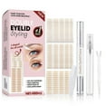 thumbnail image 1 of Eyelid Tape, Invisible Eyelid Lifter Strips, Instant Double Eyelid Lift for Hooded, Droopy, Uneven, Mono-Eyelids, Big Eye Tools with Fork Rods & Tweezers, 480 PCS, 1 of 8