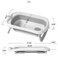 thumbnail image 2 of Liyufly 31.5in Folding Baby Bath Tub, Home Travel Portable Foldable Baby Bathtub for Infant,Newborn,Toddler, Gray, 2 of 8