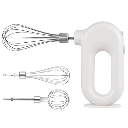 

Tomfoto Electric Egg Beater Handheld Mixer Food Beater Whisk with 4 Speed for Baking Cake Egg Cream Upright Wireless Hand Mixer Electric