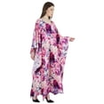 thumbnail image 3 of Moomaya Long Kaftan Maxi Dress For Womens Kimono Sleeves Beachwear Cover Up Plus Size Dresses, 3 of 6
