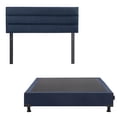 thumbnail image 1 of Box Base Cama Individual + Cabecera Logan Dicasa Azul, 1 of 8