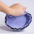 thumbnail image 7 of Brush Holder & Bowl Cleaning Tool, Purple, 1 Piece - Makeup Brush Cleaner Mat with Drying Rack Silicone Makeup Brush Cleaning Mat Scrubber Bowl Make up Brush Cleaner Pad for Cosmet Makeup Organizers, 7 of 7
