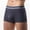 Dark Gray, variant on FITORON Mens Green Heart Print Boxer Briefs, Stretchy Polyester Spandex Trunk Underwear with Wide Non-Slip Waistband, No Ride Up for Daily & Romantic Wear,Size XL