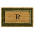 thumbnail image 1 of Calloway Mills 153042436S 24 x 36 in. Sage Green Border Monogram Rectangular Doormat, Natural - Letter S, 1 of 1