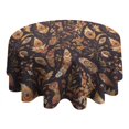 thumbnail image 4 of Design Pattern Round Tablecloth 60 Inch – Waterproof Polyester Table Cover with Full Print Design, Wrinkle Resistant & Washable for Kitchen Dining Party Decor, 4 of 6