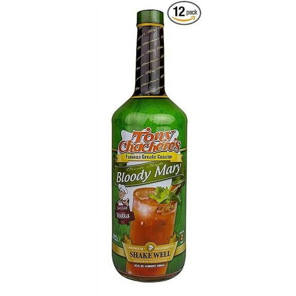 Tony Chachere's Bloody Mary Mix 32 oz--Pack of 12