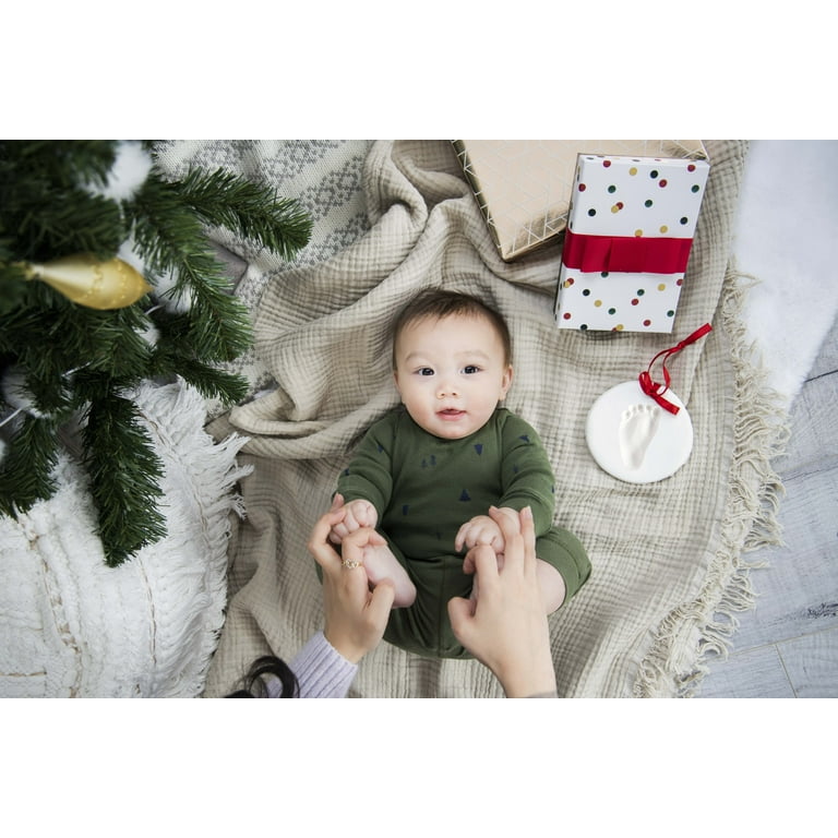 Pearhead Babyprints 2 Pack Baby Handprint and Footprint Ornament Kit DIY Christmas Holiday Keepsake Gift
