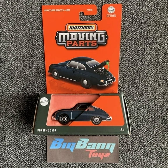 Dronehint.com Matchbox Porsche 356A Blue #2 Moving Parts 2025 Mix 4 (In-Stock) New Case D
