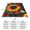 thumbnail image 3 of Balery Sunflower Floral Butterfly Manta de Felpa Suave y Acogedora – Cobija de Franela Aterciopelada para Cama, Lavable y Cálida para Sofá, Mascotas, Transpirable-40"x30", 3 of 7
