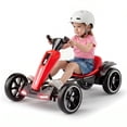 thumbnail image 2 of Holaki 12V Electric Go Kart for Kids, Battery Powered Ride on Toy with Adjustable Seat, Music, LED Lights, EVA Wheels & Forward/Reverse Driving, Red, Ages 3-6, 2 of 10