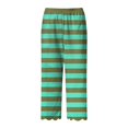 thumbnail image 4 of YDLCAFD Womens Solid Color Pocket Straight Tube Loose Stretch Pants Color Contrast Pants, 4 of 5