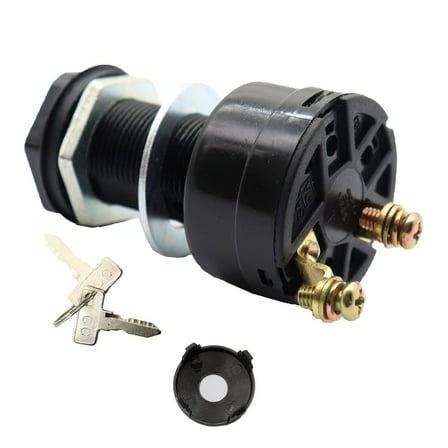 ARCADORA Ignition Key Switch 101826201 2 Terminal Metal Plastic for Club Car DS Precedent Electric Golf Cart